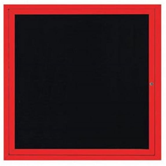 Aarco Products OADC3636R Outdoor Enclosed Directory Board - Red