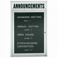 thumbnail image 1 of Aarco Products ADC4836H 48 in. H x 36 in. W 1-Door Enclosed Directory Board with Header - Clear Satin Anodized, 1 of 1