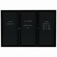 thumbnail image 1 of Aarco Products OADC4872-3IBK 3-Door Illuminated Outdoor Enclosed Directory Cabinet - Black, 1 of 3