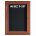 thumbnail image 1 of Aarco Products OADCO2418R 1-Door Aluminum Frame Wood Look Enclosed Letter Board - Oak, 1 of 1