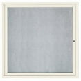 thumbnail image 1 of Aarco Products ODCC3636RIIV Illuminated Outdoor Enclosed Bulletin Board - Ivory, 1 of 2