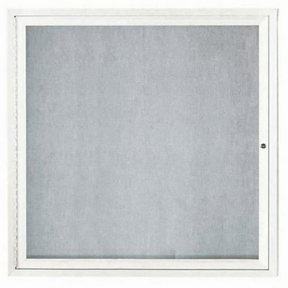 Aarco Products ODCC3636RIW Illuminated Outdoor Enclosed Bulletin Board - White