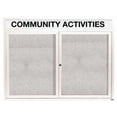 thumbnail image 1 of Aarco Products ODCC3648RHIW 48 in. W x 36 in. H Illuminated Outdoor Enclosed Bulletin Board - White, 1 of 2