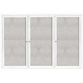 thumbnail image 1 of Aarco Products ODCC4872-3RIW 3-Door Illuminated Outdoor Enclosed Bulletin Board - White, 1 of 1