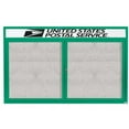 thumbnail image 1 of Aarco Products ODCC4872RHIG Illuminated Outdoor Enclosed Bulletin Board with Header - Green, 1 of 2