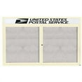 thumbnail image 1 of Aarco Products ODCC4872RHIIV Illuminated Outdoor Enclosed Bulletin Board with Header - Ivory, 1 of 2