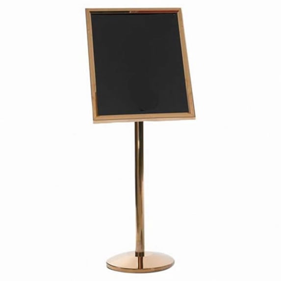 Aarco Products P-5B Small Menu and Poster Holder - Brass