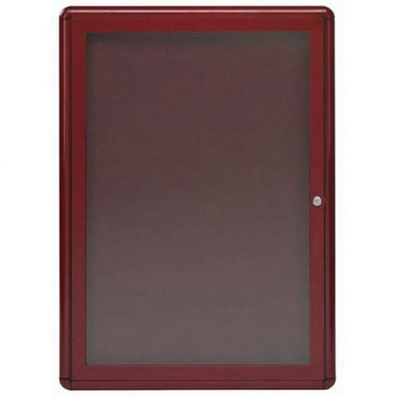 Aarco Products RAB3624BU 1-Door Design Enclosed Bulletin Board - Burgundy