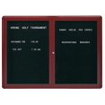 thumbnail image 1 of Aarco Products RAD3648BB Enclosed Directory Board with Sleek Radius Design - Burgundy, 1 of 1