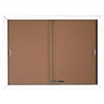 thumbnail image 1 of Aarco Products SBC3648W Enclosed Bulletin Board Cork with Aluminum Frame - White, 1 of 1