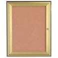 thumbnail image 1 of Aarco Products WFC3630G 1-Door Water Fall Style Bulletin Board - Gold, 1 of 1