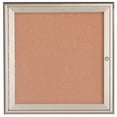 thumbnail image 1 of Aarco Products WFC3636 Waterfall Series Enclosed Bulletin Board - Silver, 1 of 1