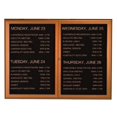 thumbnail image 1 of Aarco Products WFD2418LB Waterfall Series Enclosed Bulletin Board - Antique Brass, 1 of 1
