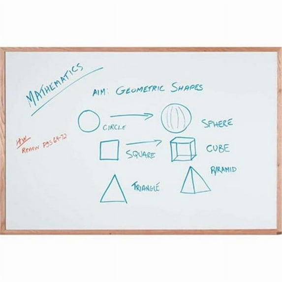 Aarco Products WOC1218NT Display Style White Marker Board