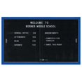 thumbnail image 1 of Aarco SDC3660B Enclosed Bulletin Board Letter Panel Aluminum Frame - Blue, 1 of 1