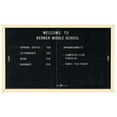 thumbnail image 1 of Aarco SDC3660IV Enclosed Bulletin Board Letter Panel Aluminum Frame - Ivory, 1 of 1