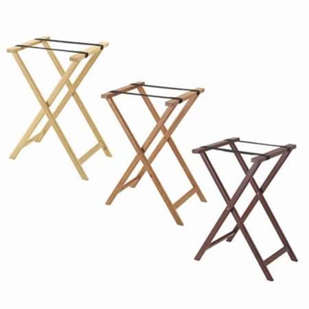 Aarco TS-2 Folding Wood Tray Stand - Medium