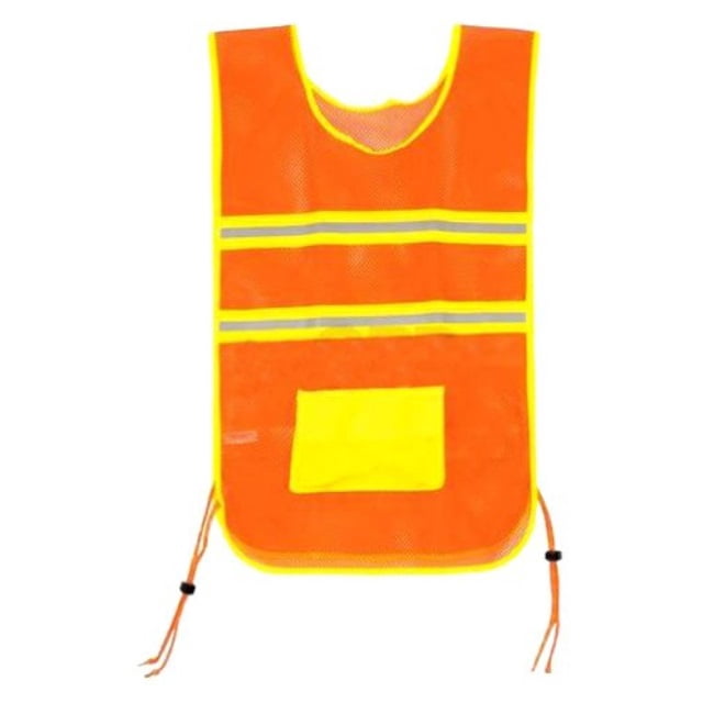 Aardvark Deluxe Reflective Vest: One Size, Front Pocket, Ajustable Toggle