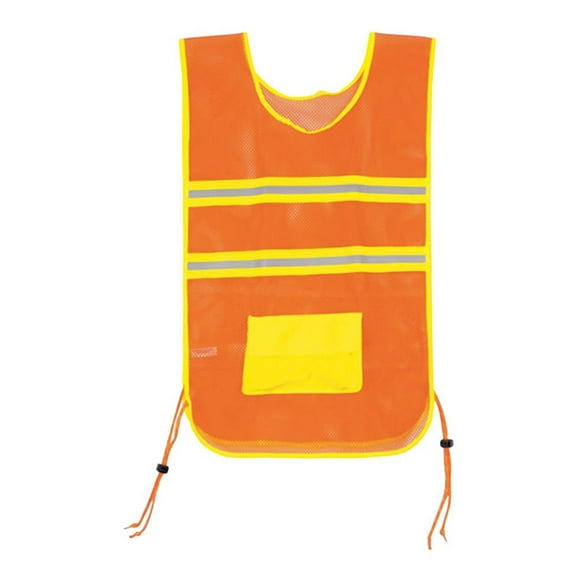 Aardvark Deluxe Reflective Vest: One Size, Front Pocket, Ajustable Toggle