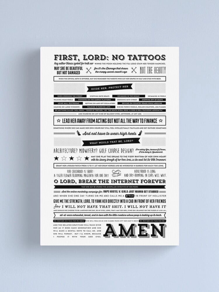 Aaroca A Mother's Prayer for Her Daughter by Tina Fey