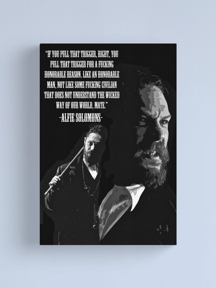 Aaroca Alfie Solomons- Quote Canvas Print Inspirational Quote Canvas ...