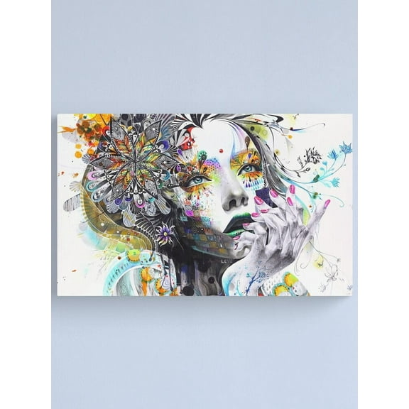 Aaroca Banksy Urban Princess Graffiti Oil Painting Canvas Print Canvas Posters Unframed