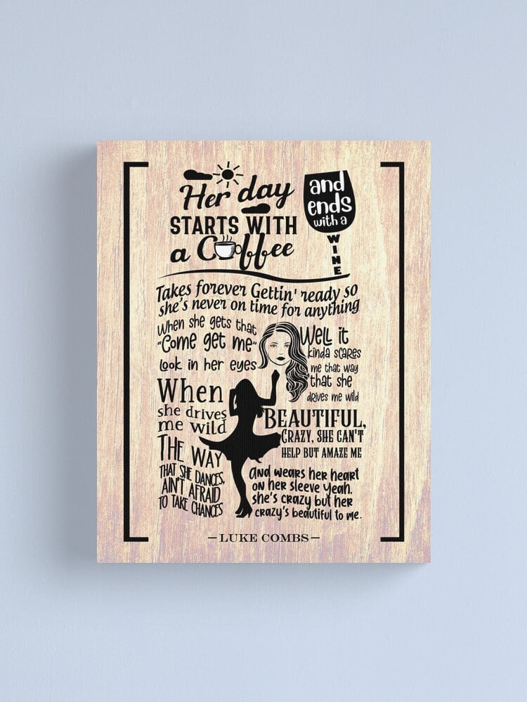 Funny Coffee & Wine Wooden Sign - 5x5 Inch Farmhouse Desk Decor For Office Or Home