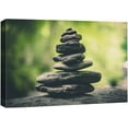 thumbnail image 1 of Aaroca Canvas Print Wall Art Relaxing Zen Meditation Green Jungle Forest Rocks Nature Wilderness Photography Realism Rustic Landscape Colorful Multicolor for Living Room, Bedroom, Office, 1 of 3