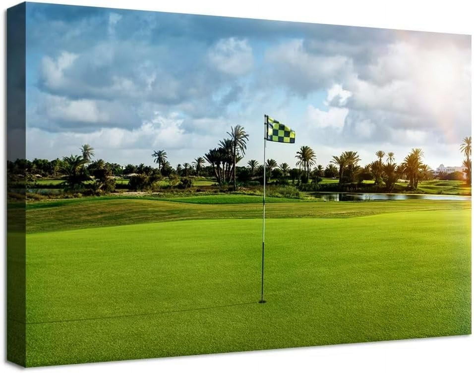 Aaroca Golf Course Wall Art for Office Golf Course Picture Poster Wall