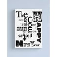 Aaroca Happy New Year Canvas Print Inspirational Quote Canvas ...