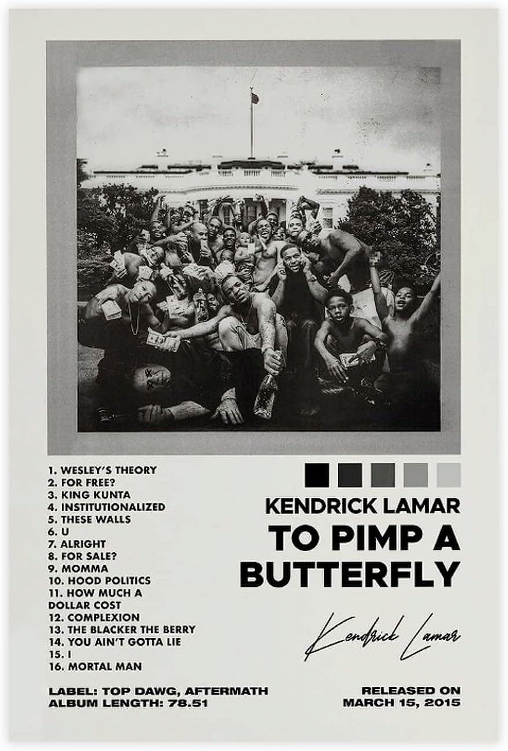 Aaroca Kendrick Posters To Pimp A Butterfly Album Cover Posters Rapper ...