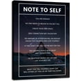 thumbnail image 1 of Aaroca Motivational Canvas Wall Art for Office Note to Self Inspirational Snow Mountain Starry Sky Poster Inspiring Canvas Painting Prints Wall Pictures for Home Decor Unframed Artwork, 1 of 3