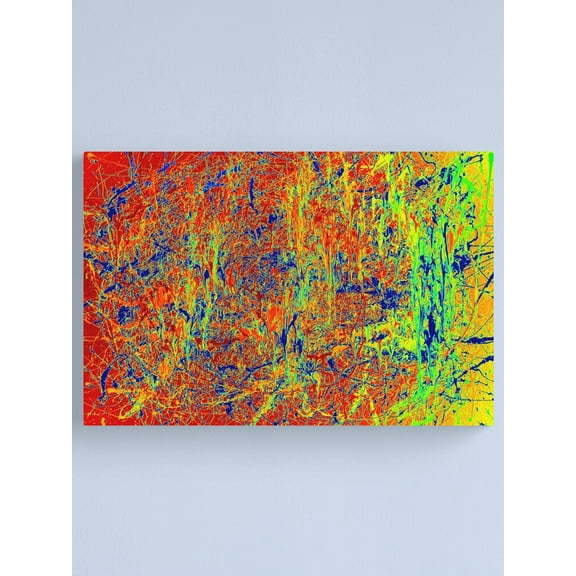 Aaroca Original Abstract Jackson Pollock Painting Art Canvas Print Canvas Poster - Modern Wall Art for Home & Office Decor, 8"x10"or10"x8",Unframe
