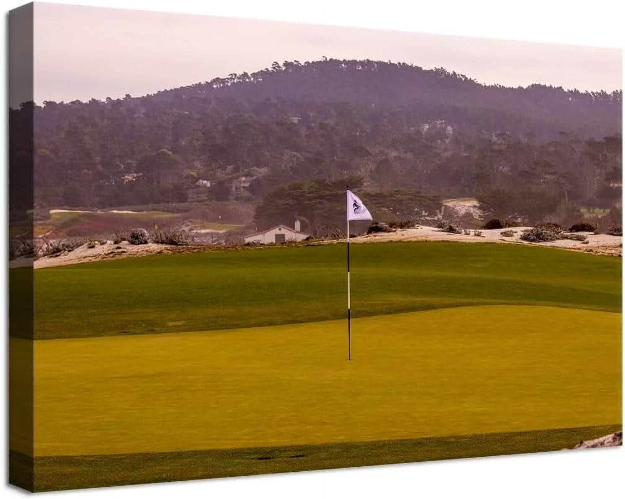 Visual Reference: Aaroca Pebble Beach Golf Course Picture Wall Art For Office