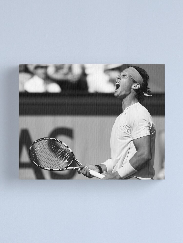 Rafael Nadal Tennis Poster - Unframed Canvas Wall Art, 60x90cm, High Definition Print, Inspirational Decor