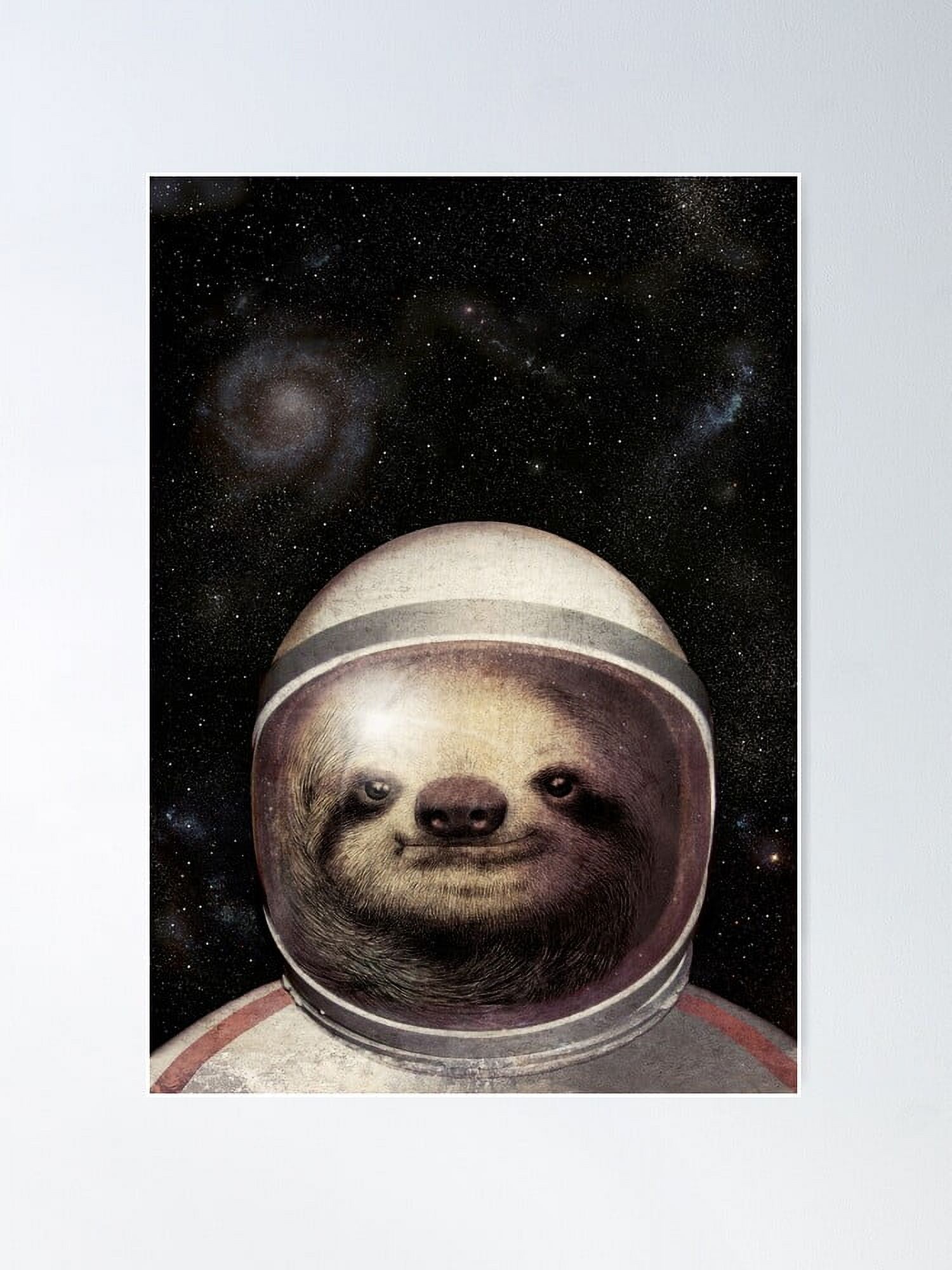 Aaroca Space Sloth Poster Canvas Poster - Modern Wall Art for Home ...