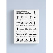 Aaroca The 26 Poses Of Bikram Yoga Canvas Print (Unframed) Classic Decoration for Office Modern Home Decor Home Office Classroom Decoration, Gifts for Men, Women Wall Art