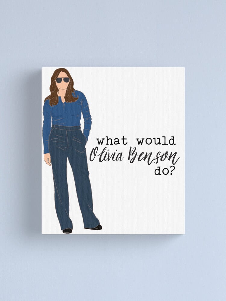 POFULL Kosmetiktasche „What Would Olivia Benson Do“ – Aus Baumwollleinen, 23,4 X 17,3 Cm, Reißverschluss