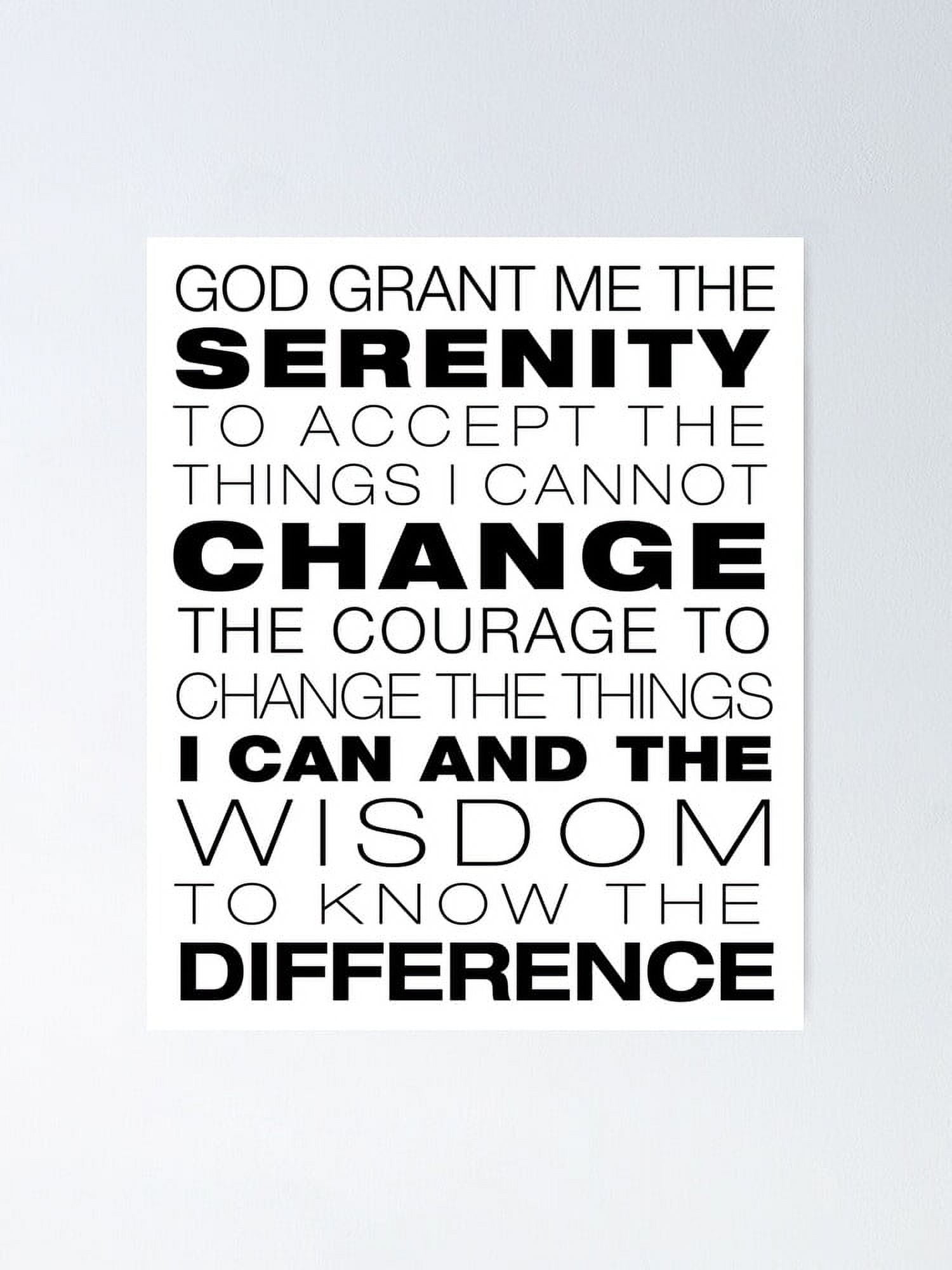 Aaroca new Serenity Prayer Unframed Canvas Unique Wall Decor for Modern ...