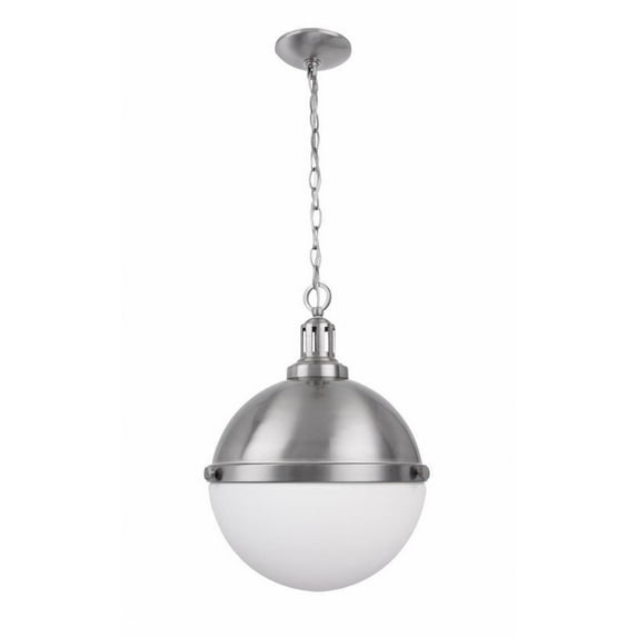 AA401N-Brio Lighting-Aaron - 2 Light Pendant-131.5 Inches Tall and 12.09 Inches Wide-Silver Finish -Traditional Installation
