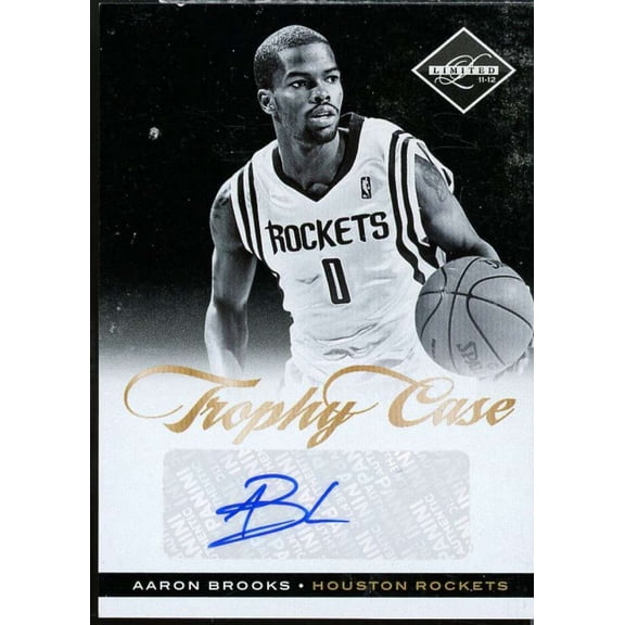 Aaron Brooks Card 2011-12 Limited Trophy Case Signatures #41