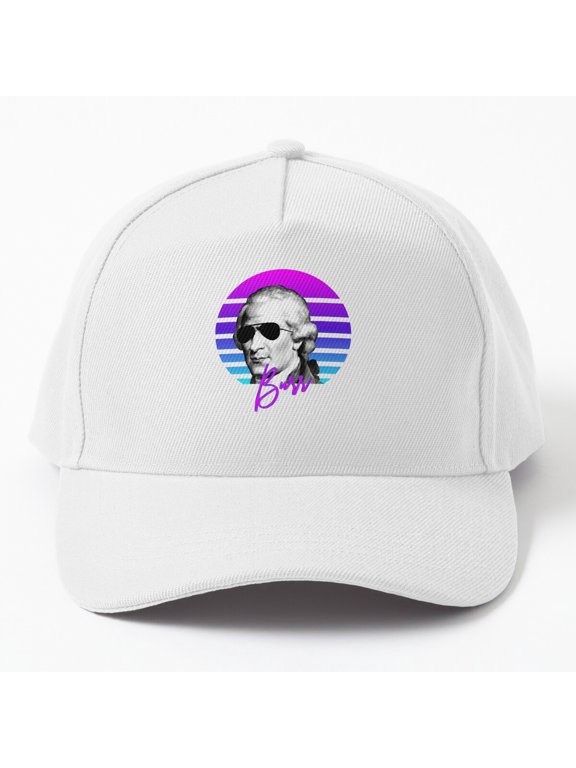 Aaron Burr Vaporwave Baseball Cap, American History Character Design, Classic Hat