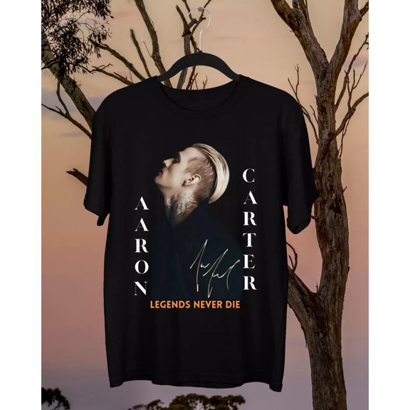 Aaron Carter Legends Never Die T Shirt Full Size S-5XL