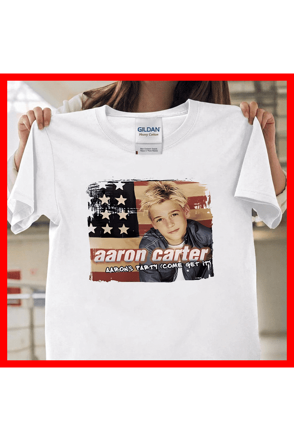 Aaron Carter Party Come Get It RIP Vintage 90s Graphic T2881 Unisex Graphic T-Shirt Soft Cotton, Sizes S-5XL