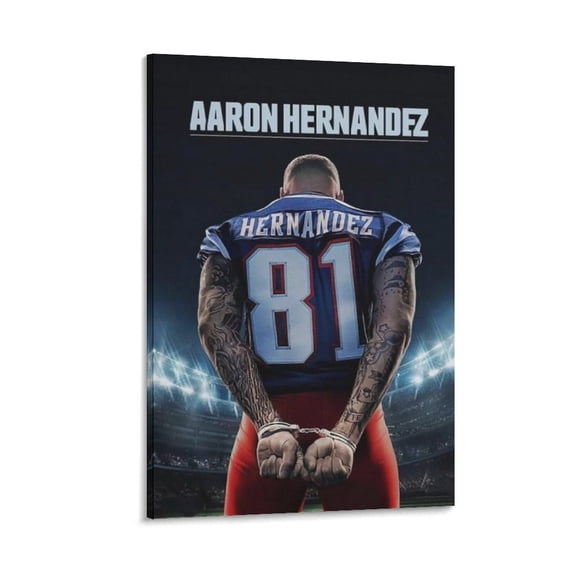 Aaron Hernandez Canvas Poster Print Canvas Poster Wall Art Picture Prints Hanging Photo Gift Decor Home Posters Artworks 08x12inch(20x30cm)