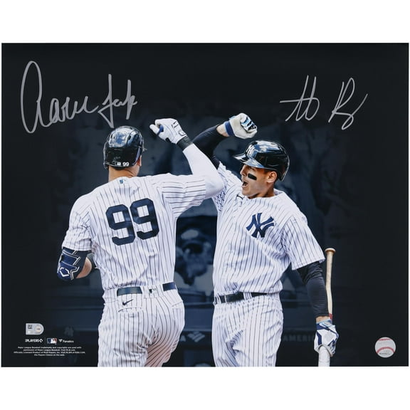 Aaron Judge & Anthony Rizzo New York Yankees Dual-Signed 16'' x 20'' Celebration Photograph - Fanatics Authentic Certified