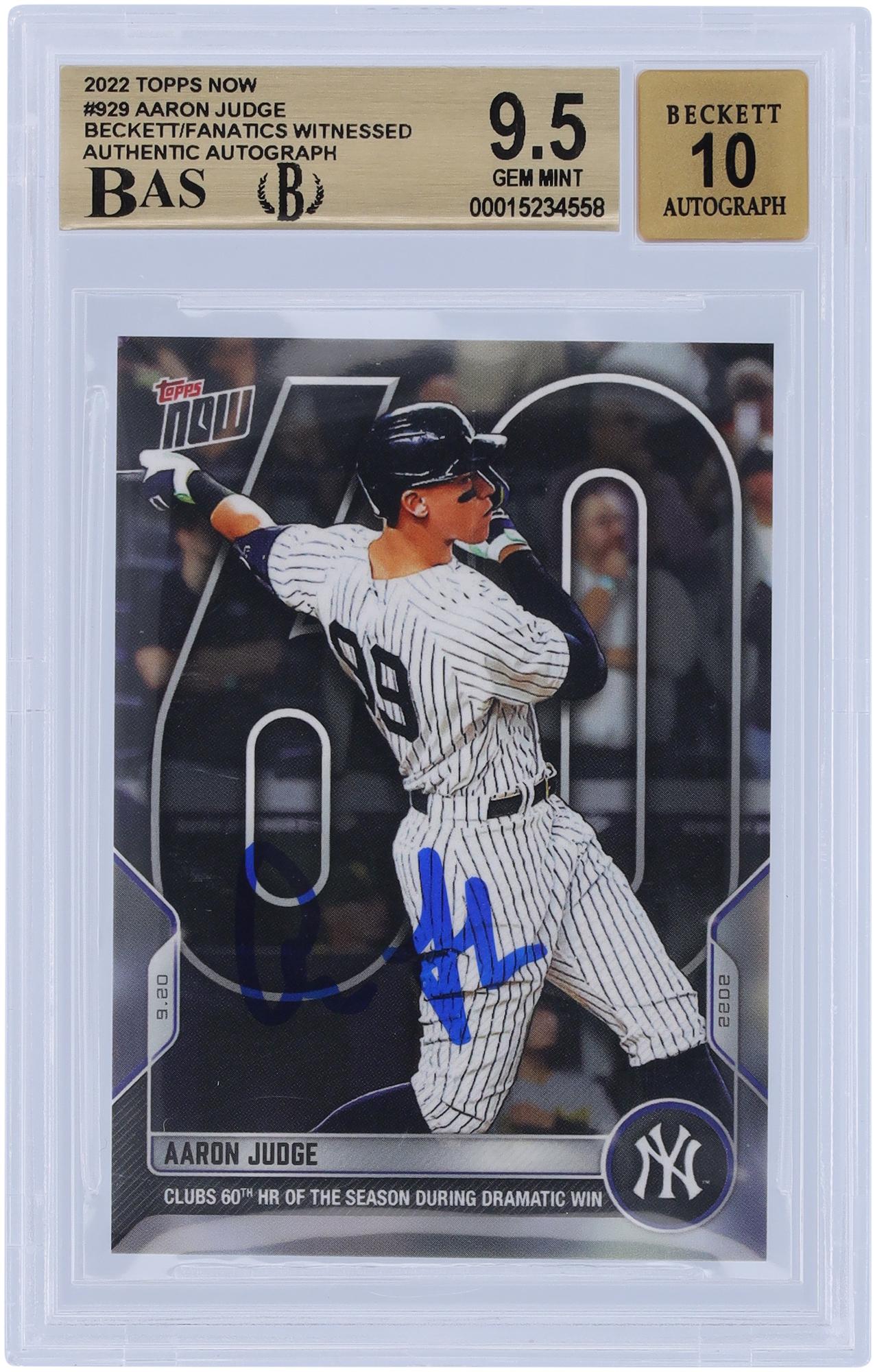Aaron Judge Baseball Signed