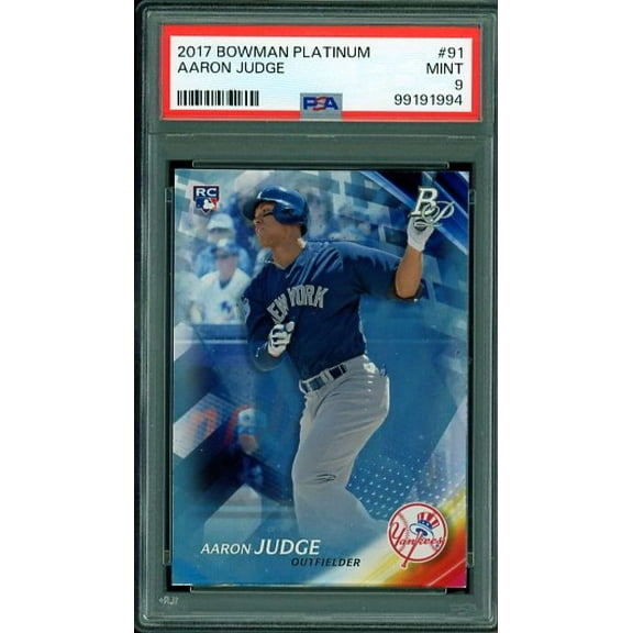 Aaron Judge Rookie Card 2017 Bowman Platinum #91 PSA 9