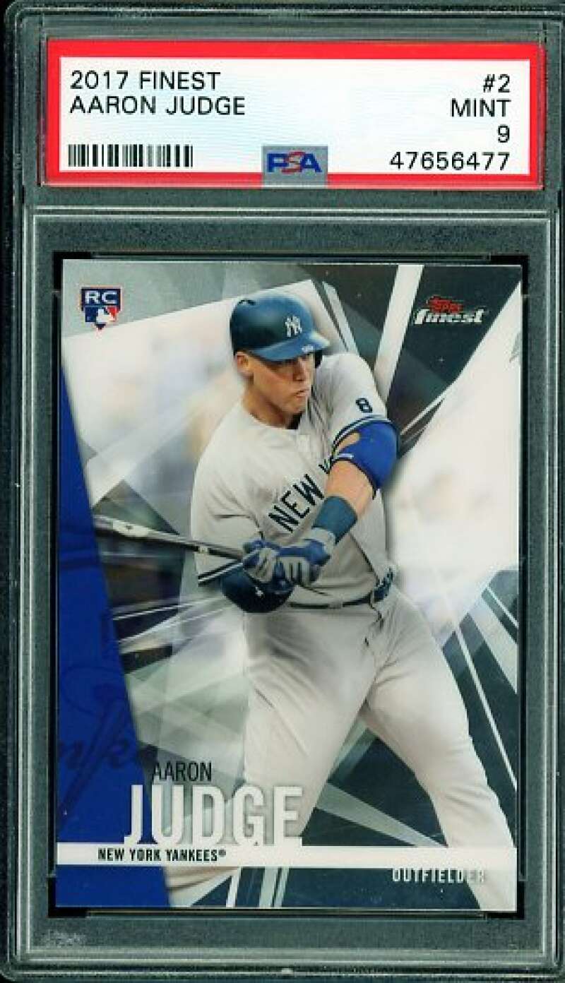Aaron Judge Rookie Card 2017 Finest #2 PSA 9 - Walmart.com