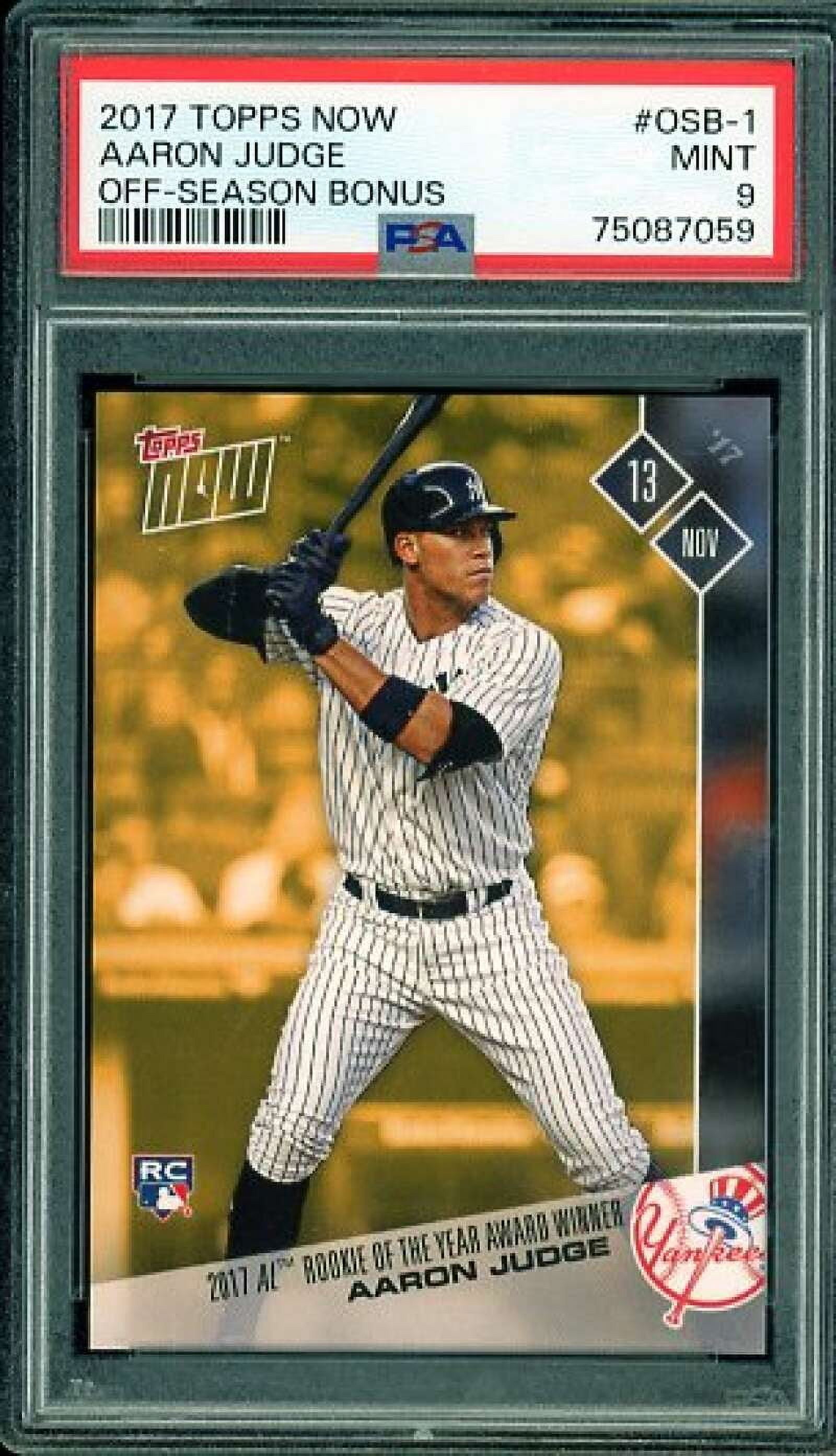 Aaron Judge Rookie Card 2017 Topps Now #559 PSA 9 : Target